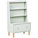 Libreria A 3 Ripiani Quilpie 120 Cm Verde Chiaro - Foto miniatura 2