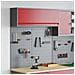 Set di armadi per attrezzi con lo scaffale 3 pcs Rosso - Foto miniatura 2