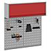 Set di armadi per attrezzi con lo scaffale 3 pcs Rosso - Foto miniatura 3
