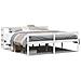 Letto Anziani con Testiera Bianco 200x200cm Legno Massello Pino - Foto miniatura 1