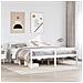 Letto Anziani con Testiera Bianco 200x200cm Legno Massello Pino - Foto miniatura 2