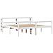 Letto Anziani con Testiera Bianco 200x200cm Legno Massello Pino - Foto miniatura 3
