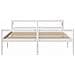 Letto Anziani con Testiera Bianco 200x200cm Legno Massello Pino - Foto miniatura 4