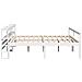 Letto Anziani con Testiera Bianco 200x200cm Legno Massello Pino - Foto miniatura 5