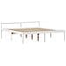Letto Anziani con Testiera Bianco 200x200cm Legno Massello Pino - Foto miniatura 7