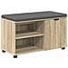 Panca per ingresso con cuscino Rovere Sonoma 80 x 38 x 46 cm - Foto miniatura 1