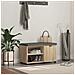 Panca per ingresso con cuscino Rovere Sonoma 80 x 38 x 46 cm - Foto miniatura 2