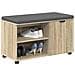 Panca per ingresso con cuscino Rovere Sonoma 80 x 38 x 46 cm - Foto miniatura 3