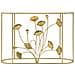 Console Flow Oro Con Top A Specchio E Decori Botanici In Ferro - Foto miniatura 2
