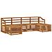 Set divani 6 pcs Naturale Legno di Acacia Massello - Foto miniatura 1