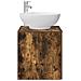 Mobile Lavabo da Parete Rovere Fumo 49,5 x 44,5 x 66,5 cm - Foto miniatura 3