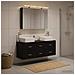 Set di mobili per il bagno 4 pcs Rovere Nero - Foto miniatura 2