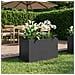 Vaso da giardino Nero 60 x 40 x 40 cm Acciaio laminato a freddo - Foto miniatura 2