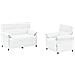 Set di divani 2 pz Bianco Tessuto - Foto miniatura 1