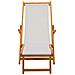 Lettino prendisole pieghevole 2 pcs 3 Posizione Crema - Foto miniatura 7