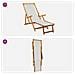 Lettino prendisole pieghevole 2 pcs 3 Posizione Crema - Foto miniatura 8