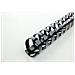 scatola 100 dorsi spirale 14mm nero 21 anelli - Foto miniatura 3