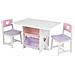 Legno Heart Table & Chair with Pastel Bins 77x57x50 S. 28 H 26913 - Foto miniatura 1