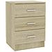 Comodini 2 pz Rovere Sonoma 38x35x56 cm in Legno Multistrato - Foto miniatura 4