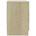 Comodini 2 pz Rovere Sonoma 38x35x56 cm in Legno Multistrato - Foto miniatura 6