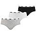 Intimo Da Donna, 3 Hipster, Confezione Risparmio Bianco / grigio / nero Xs - Foto miniatura 1