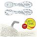 Flexilight Lettura Del Led Luce Del Libro Della Clip Sul Dono Della Lampada Regolabile Viaggio Bookmark (bianco Floreale)  - Foto miniatura 1