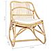 Sedia in Rattan e Lino 73 x 50 x 78 cm - Foto miniatura 6