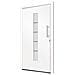 Porta d'Ingresso in Alluminio e PVC Bianco 110x210 cm - Foto miniatura 2