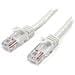 Cavo di Rete da 50cm Bianco Cat5e Ethernet RJ45 Antigroviglio - Cavo Patch Snagless - Foto miniatura 1