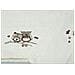 Set Asciugamano Copiola Salvietta Bagno In Spugna 100% Cotone Mod Gufetti Copiola Panna - Foto miniatura 10
