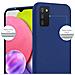 Custodia Compatibile Con Samsung Galaxy A03s In Candy Blu Scuro - Coperchio Protettivo In Silicone Tpu Flessibile - Foto miniatura 5