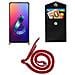 Catena Di Telefoni Cellulari Compatibile Con Asus Zenfone 6 In Rosso Rubino - Coperchio Protettivo In Silicone Con Anelli D'argento, Cinturino In Corda E Custodia Staccabile - Foto miniatura 6