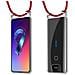 Catena Di Telefoni Cellulari Compatibile Con Asus Zenfone 6 In Rosso Rubino - Coperchio Protettivo In Silicone Con Anelli D'argento, Cinturino In Corda E Custodia Staccabile - Foto miniatura 7