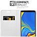 Custodia Compatibile Con Samsung Galaxy A7 2018 In Classy Argento - Coperchio Protettiva Con Chiusura Magnetica, Funzione Stand E Tasca Per Le Carte - Foto miniatura 5