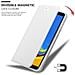 Custodia Compatibile Con Samsung Galaxy A7 2018 In Classy Argento - Coperchio Protettiva Con Chiusura Magnetica, Funzione Stand E Tasca Per Le Carte - Foto miniatura 8