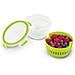Clip & Go Fruit Bowl Rotondo Scatola 1,1 L Verde, Trasparente 1 Pz - Foto miniatura 3