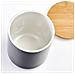 Contenitore In Ceramica Antracite Con Coperchio In Bambù, 1150 Ml, - Foto miniatura 2