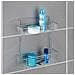 Mensola Bagno Avesta, 2 Ripiani Argento, - Foto miniatura 5