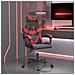 Sedia Da Gaming Nera E Rossa In Similpelle - Foto miniatura 1