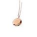 Collana Con Medaglione Rotondo Con Foto In Acciaio Inossidabile Gold - Foto miniatura 1