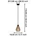 Lampadario Contemporaneo Adwickle 1 Luce Metallo Nero E Tessuto - Foto miniatura 5