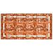 Tappeto Arredo Salotto Antiscivolo Scendiletto Camera Dis. Bangkok By Suardi 85x150 Arancio - Foto miniatura 1