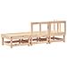 Set Salotto Da Giardino 3 Pz In Legno Massello Di Pino - Foto miniatura 2