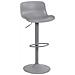 Sgabello Da Interno Salotto Bar Con Seduta In Polipropilene E Base Regolabile In Acciaio Tirolo - Grey - Foto miniatura 1