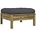 Set Divani Da Giardino 4pz Con Cuscini Legno Impregnato Di Pino - Foto miniatura 5
