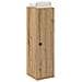 Mobile Da Bagno Con Portarotolo Rovere Artigianale 20,5x22x72cm - Foto miniatura 1