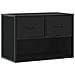 Mobile Porta Tv Nero 60x31x39,5cm In Truciolato E Metallo - Foto miniatura 2