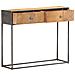 Lusso Casadino -  Tavolo Consolle 90x30x75 Cm In Legno Massello Di Recupero - Foto miniatura 1