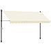 Lusso Casadino -  Tenda Da Sole Retrattile Crema 350x150 Cm In Tessuto E Acciaio - Foto miniatura 1