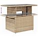 Set di Sofà da Giardino 6 Pezzi con Cuscini Beige Rattan Sintetico - Foto miniatura 9